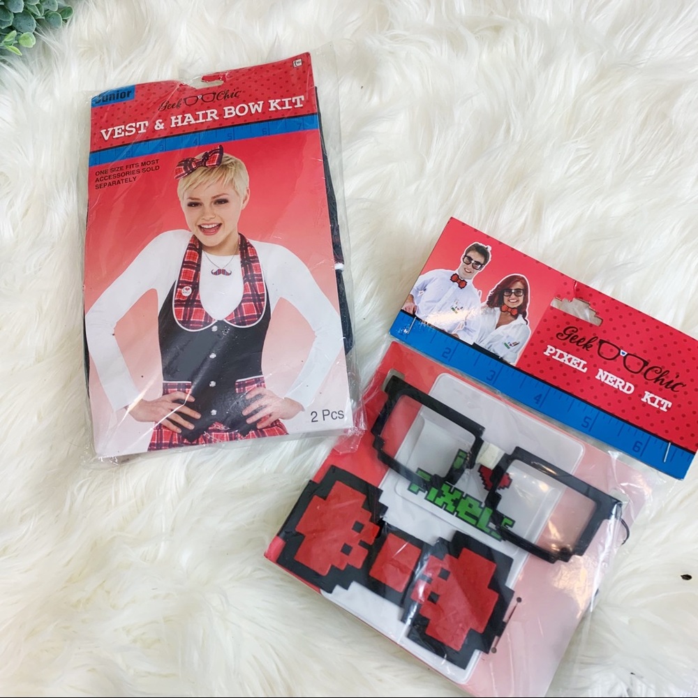 Geek Chick Nerd Vest Costume Bundle